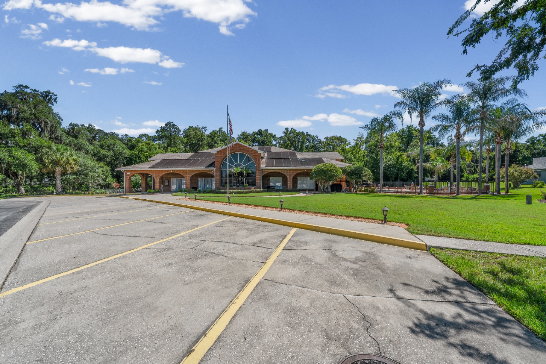 Community clubhouse wide view